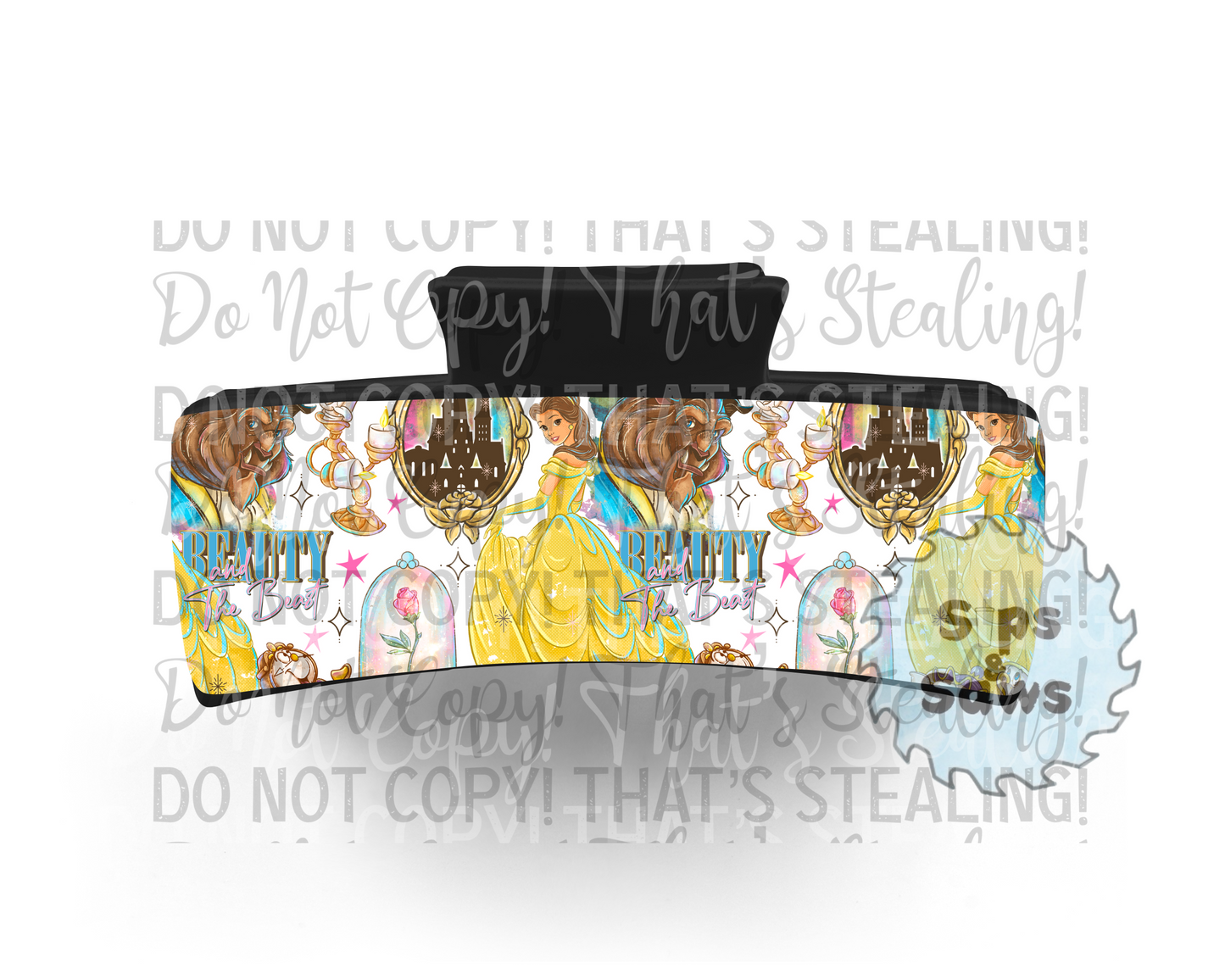 Beauty & The Beast Sublimation Hair Clip
