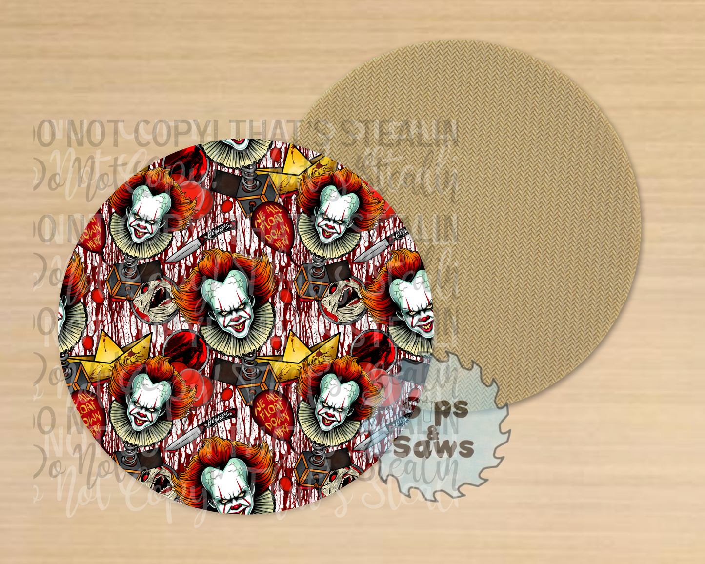 IT Blood White Sublimation Coaster