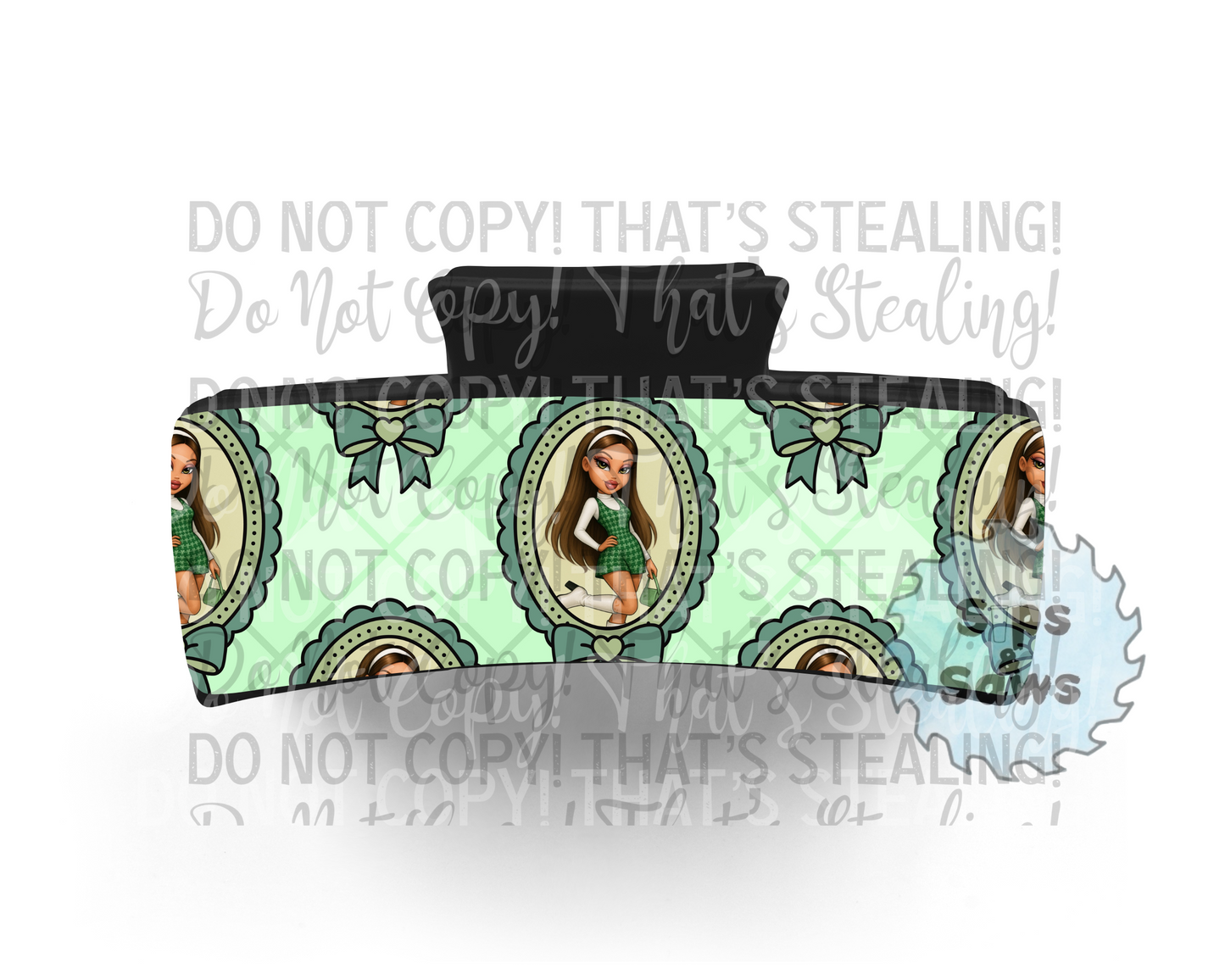 Bratz Green Sublimation Hair Clip