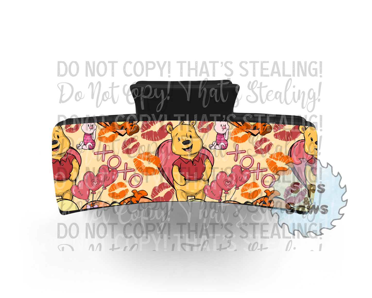 Hunny Bear Sublimation Hair Clip
