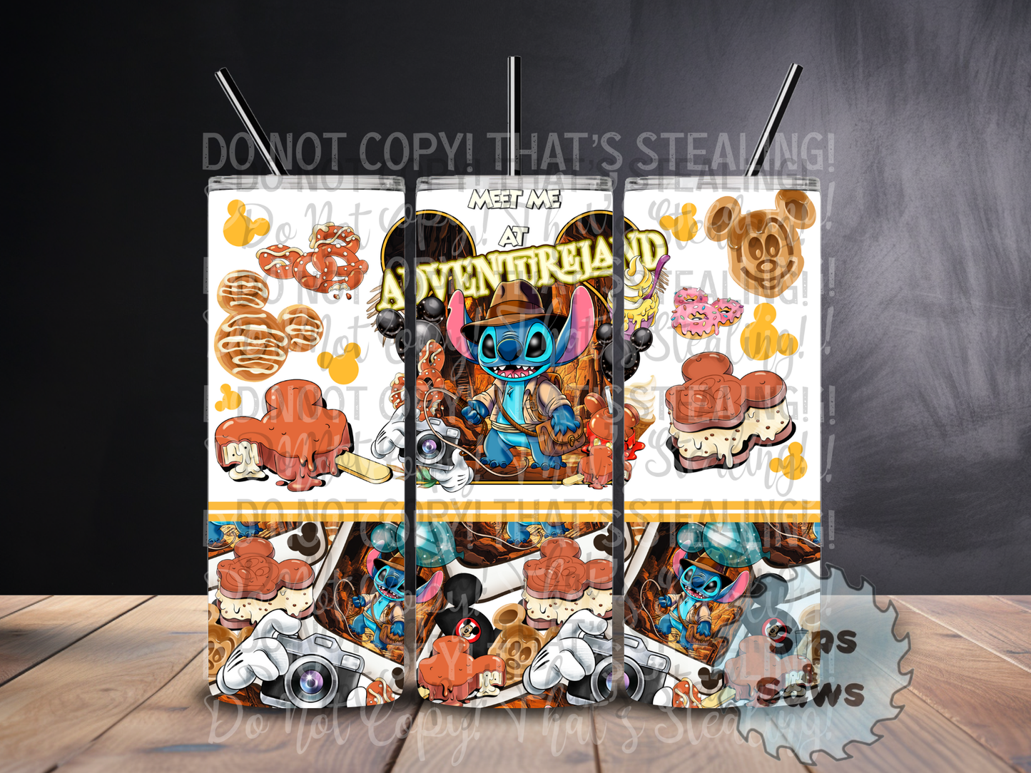 20oz Blue Alien Sublimation Tumbler