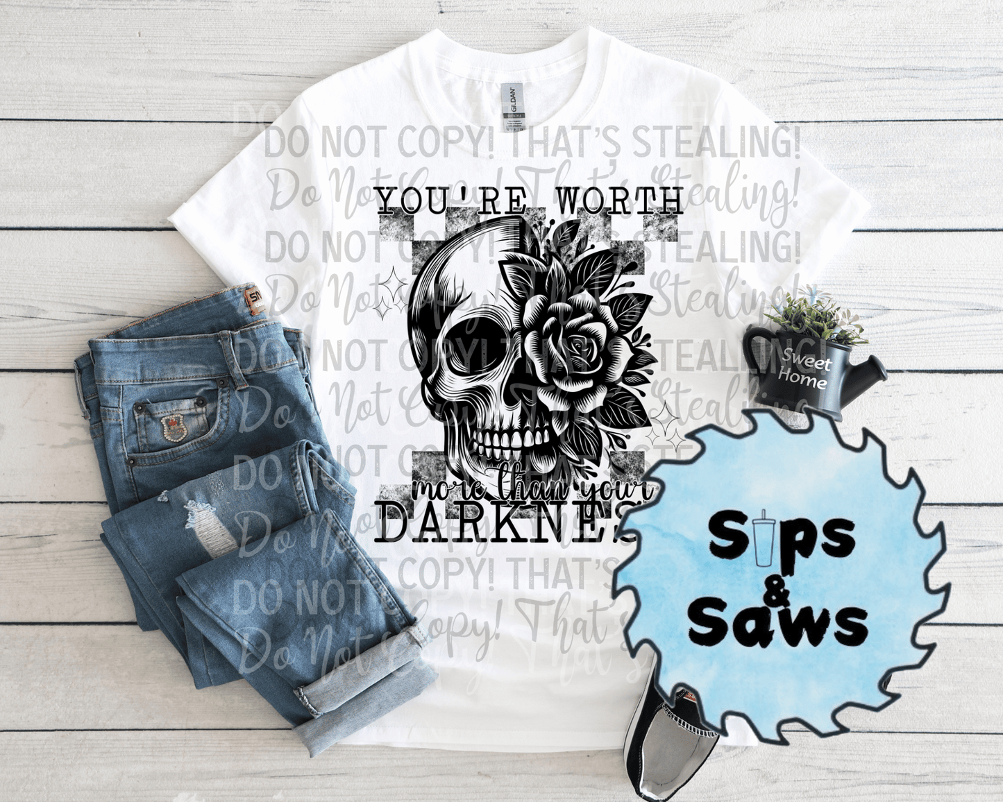 You're Worth More Than Your Darkness DTF