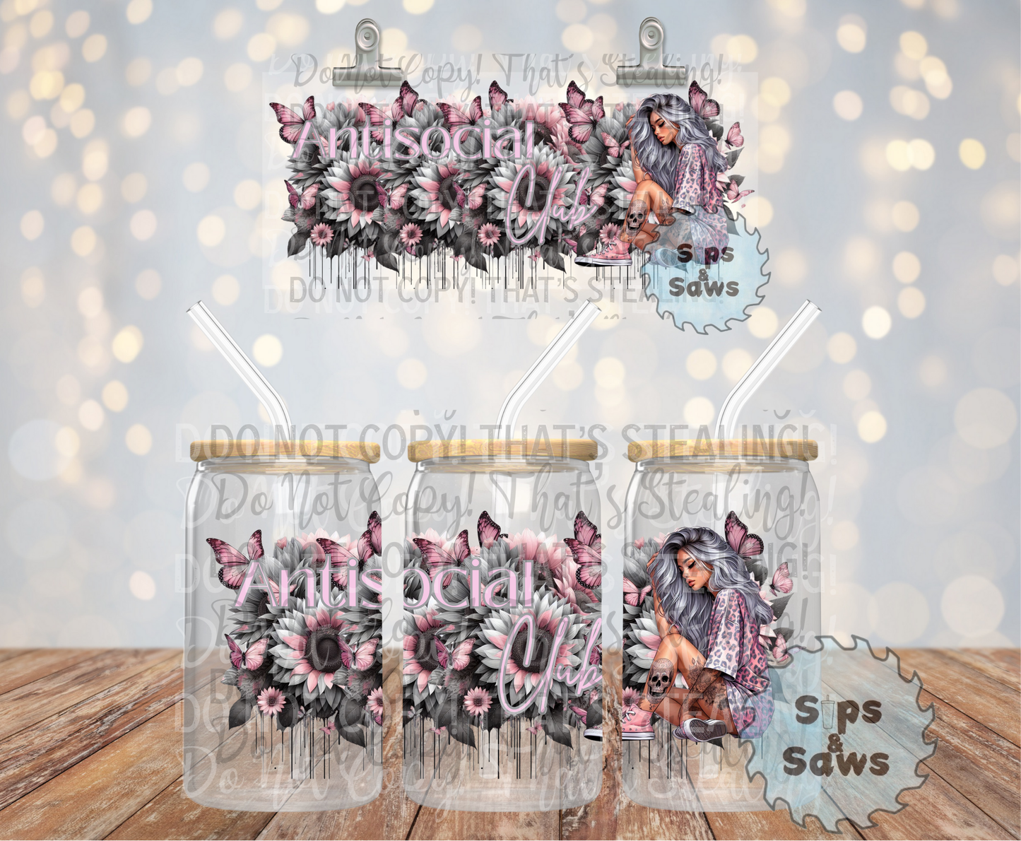 16oz Antisocial Club Wrap