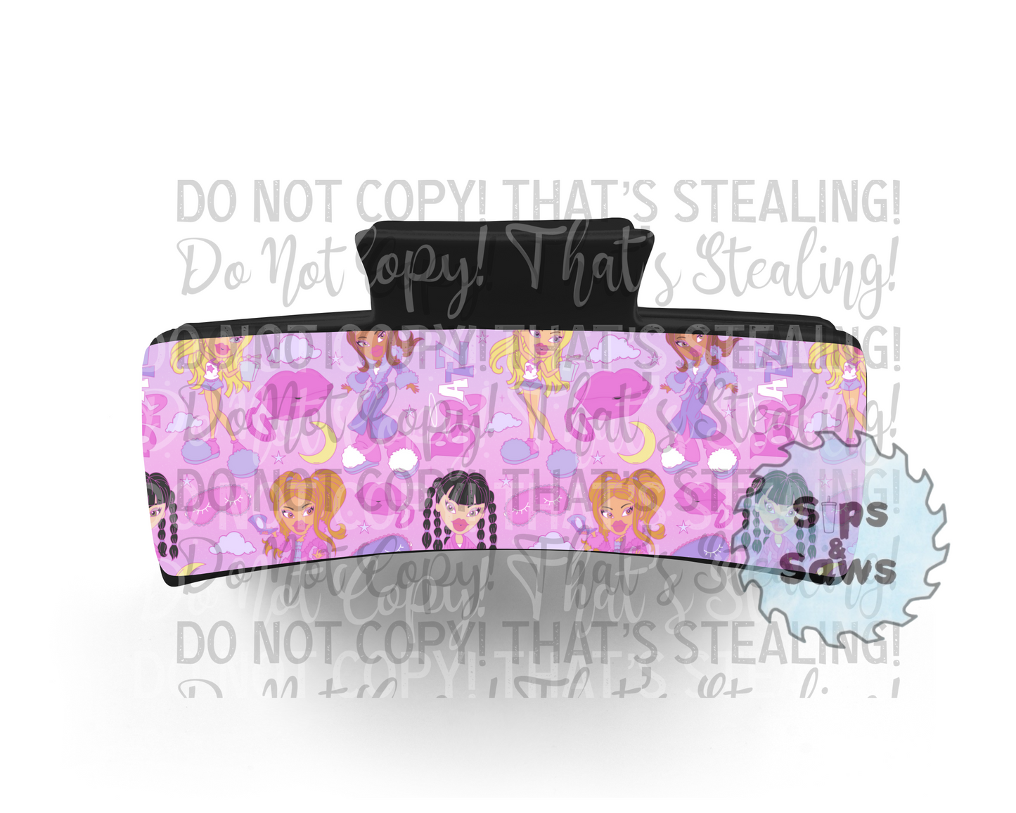 Sleep Over Bratz Sublimation Hair Clip