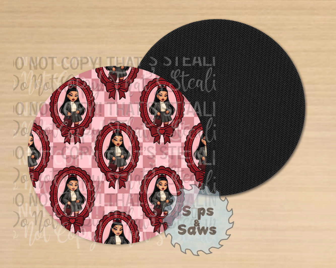 Bratz Red Sublimation Coaster