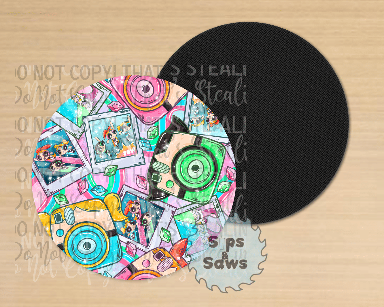 Polaroid Power Sublimation Coaster