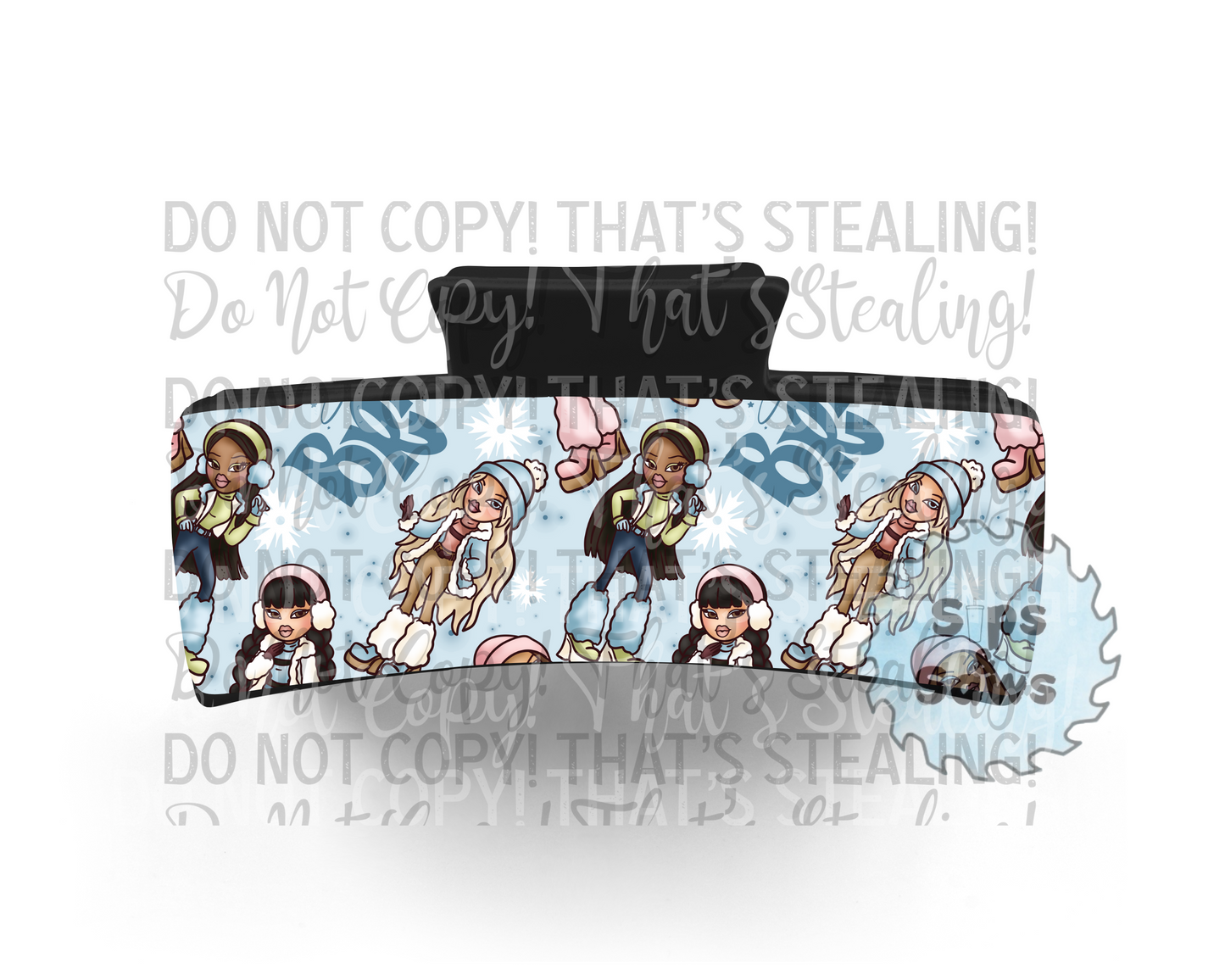 Winter Bratz Sublimation Hair Clip