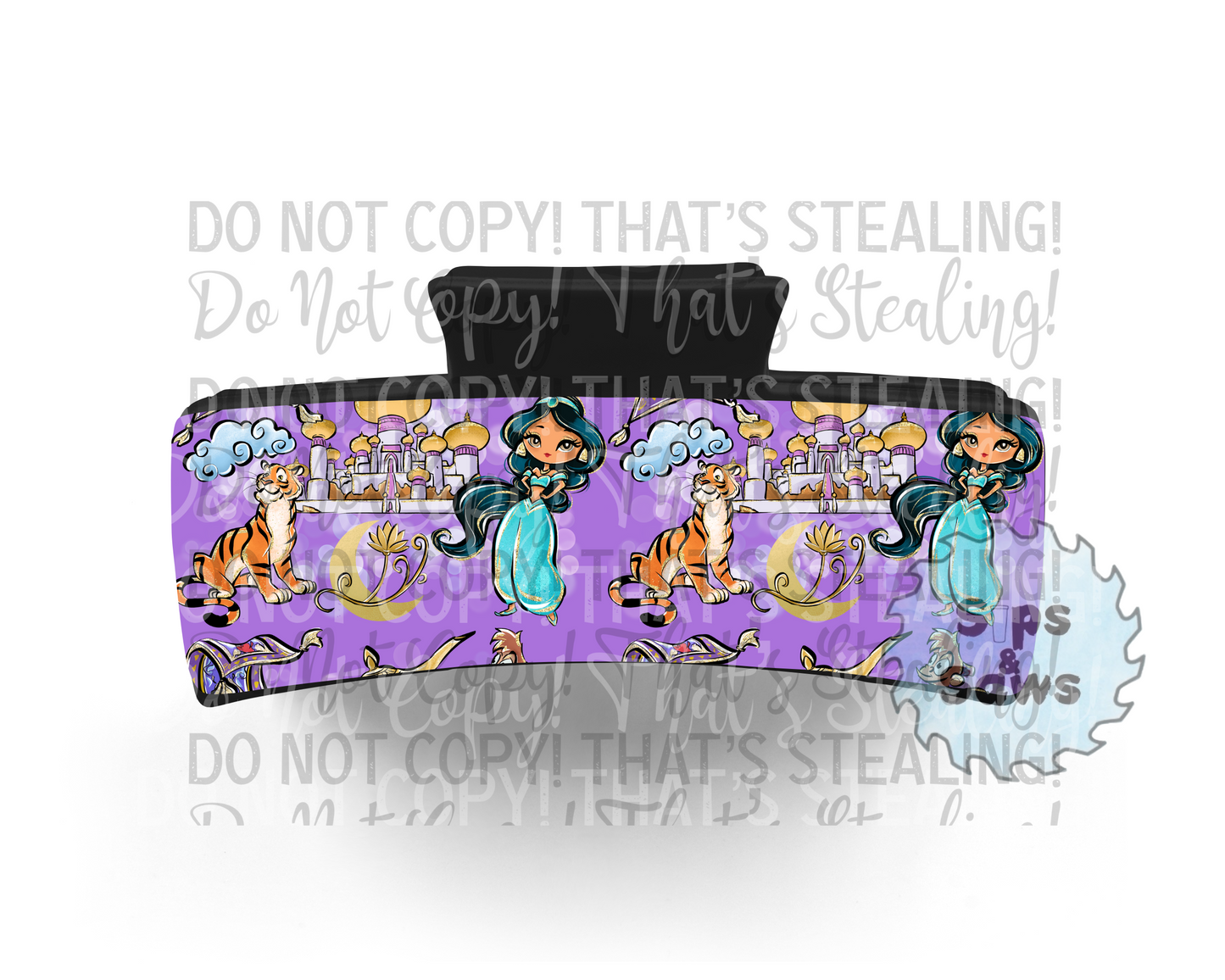 Jasmine Sublimation Hair Clip