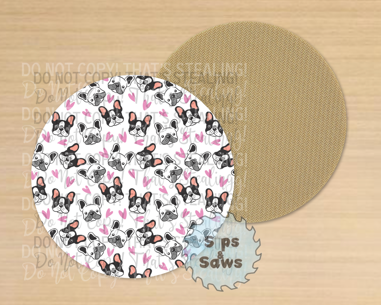Frenchie Sublimation Coaster