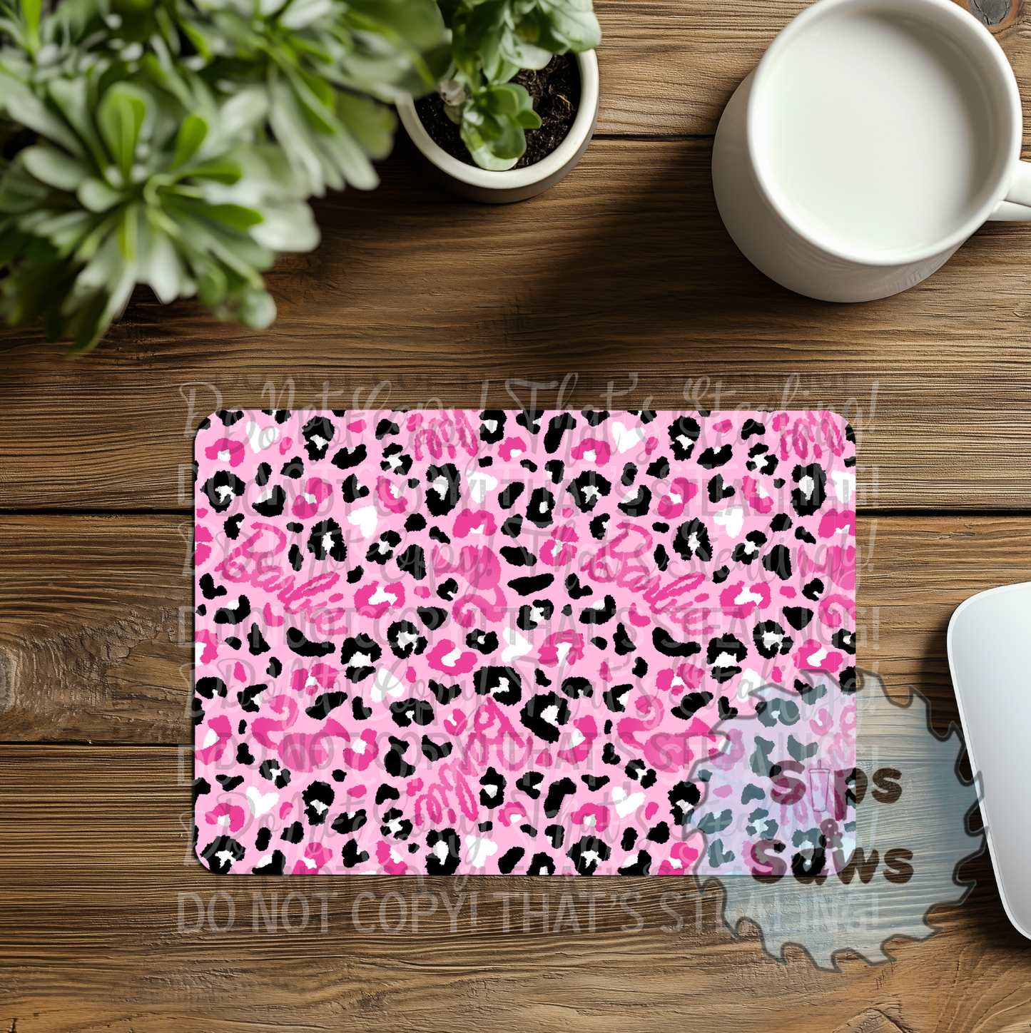 Cheetah Barbie Sublimation Mouse Pad