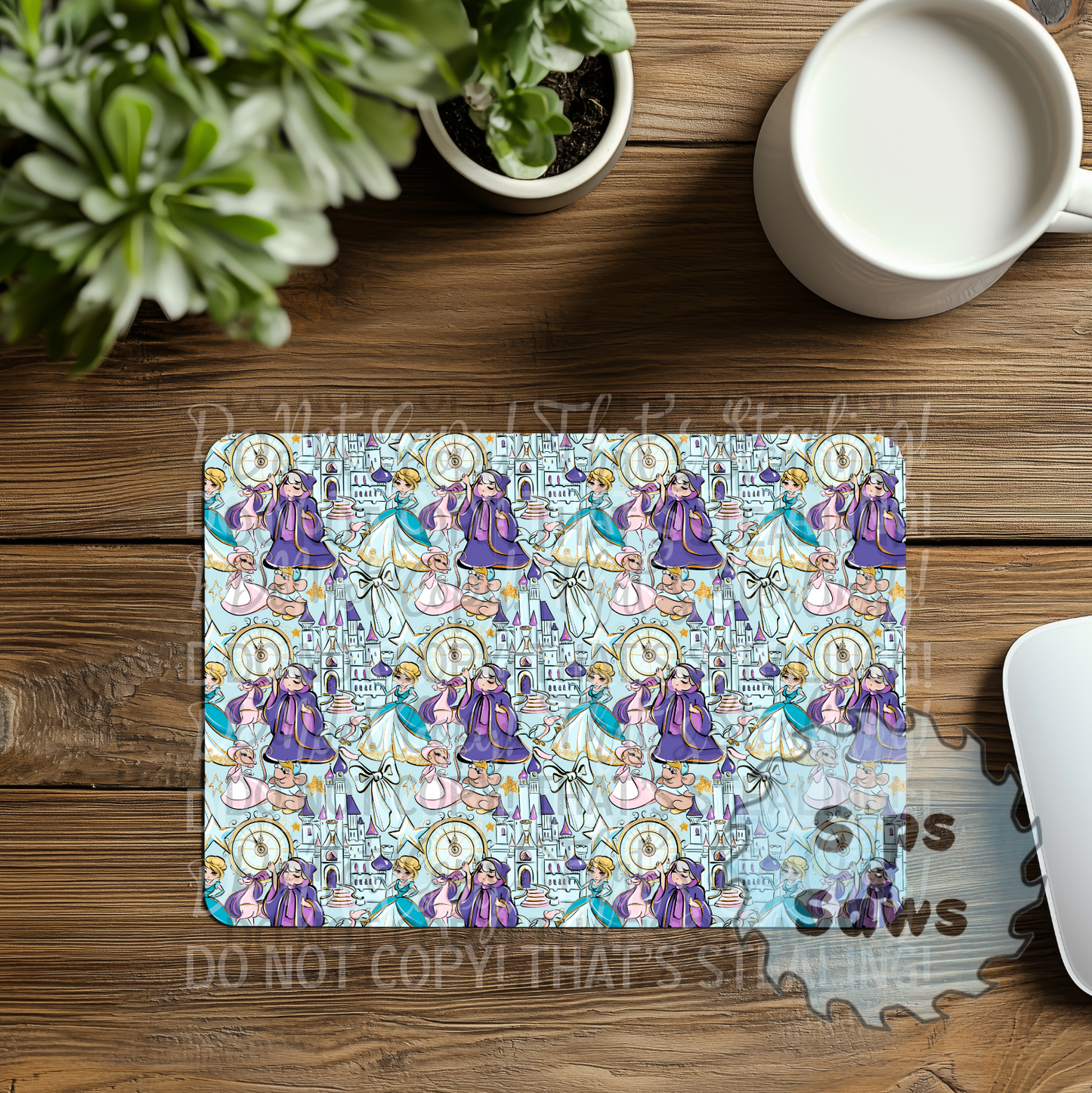 The Glass Slipper Sublimation Mouse Pad