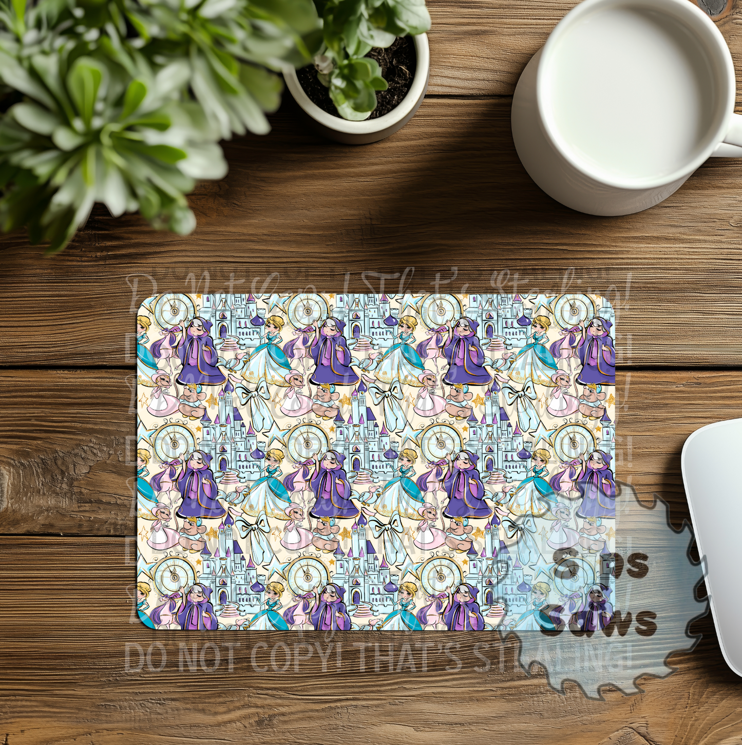 The Glass Slipper Sublimation Mouse Pad