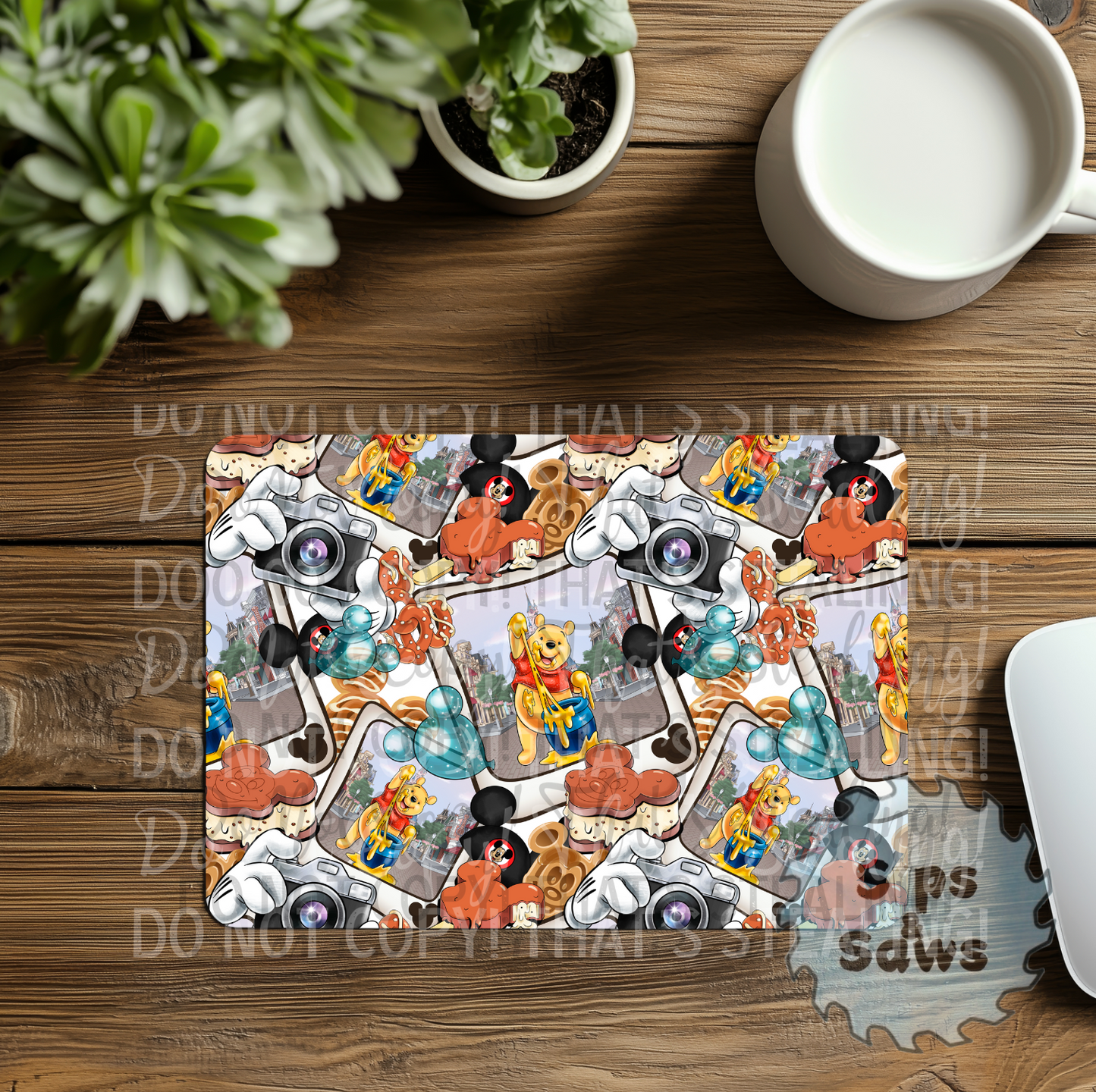 Hunny Bear Sublimation Mouse Pad
