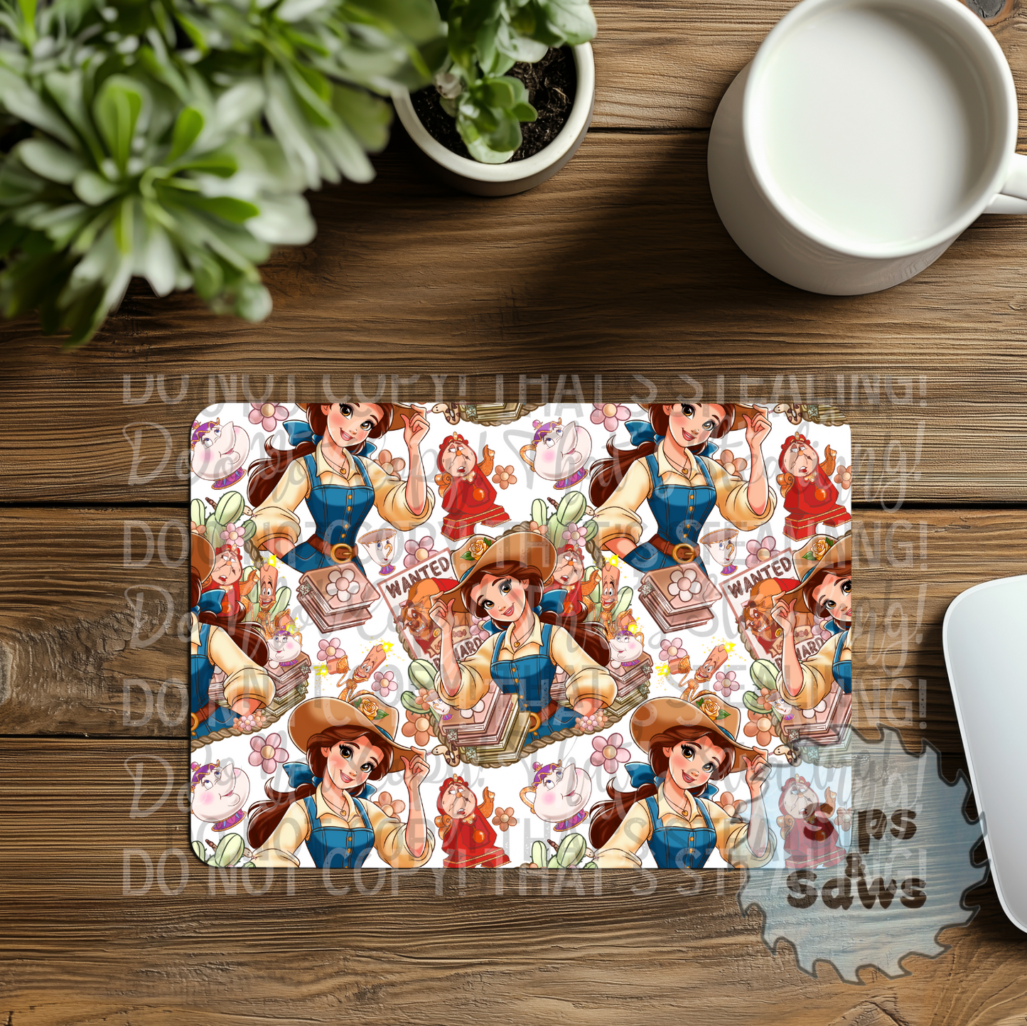 Southern Belle White Sublimation Mouse Pad