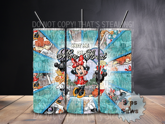 20oz Girl Mouse Sublimation Tumbler