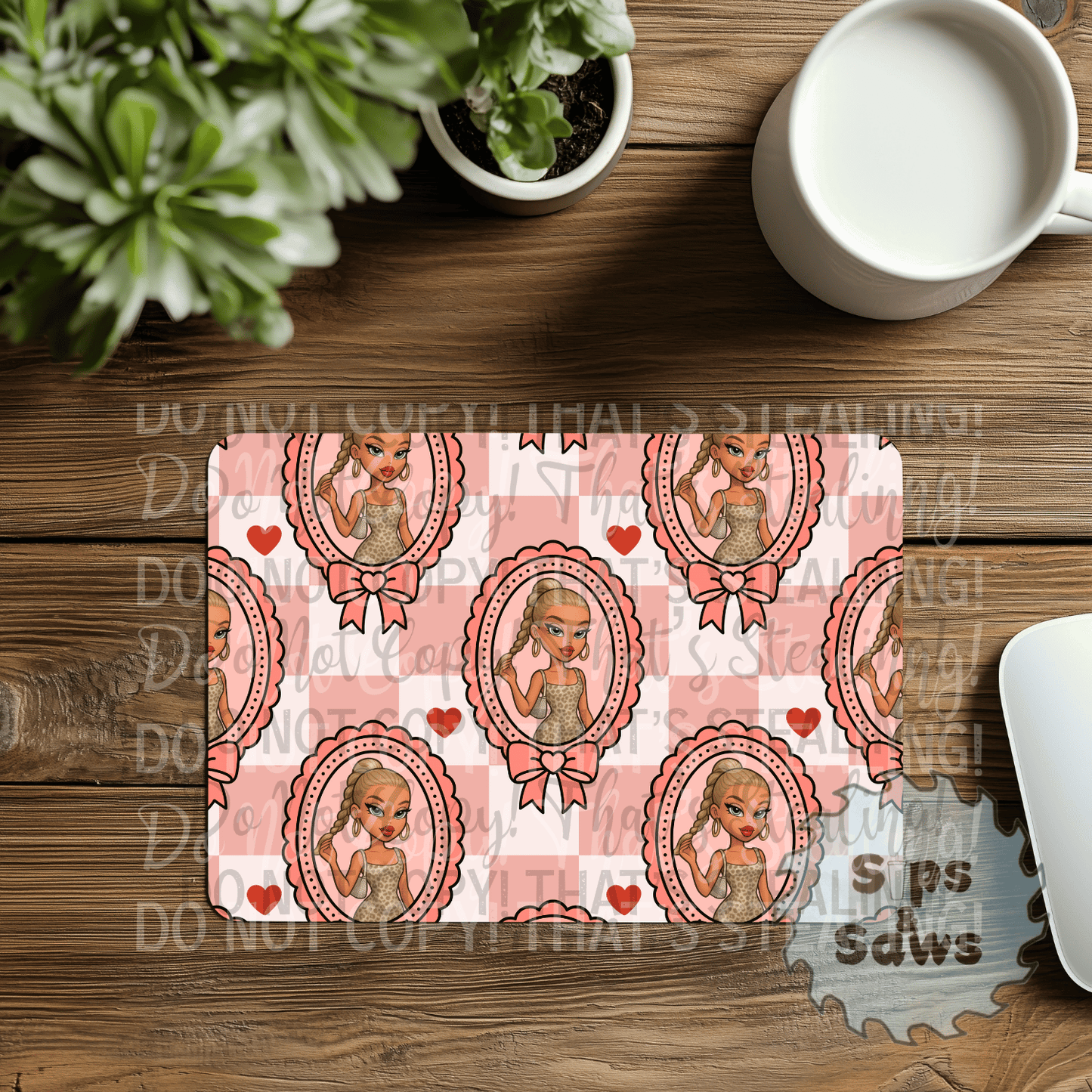 Bratz Pink Sublimation Mouse Pad