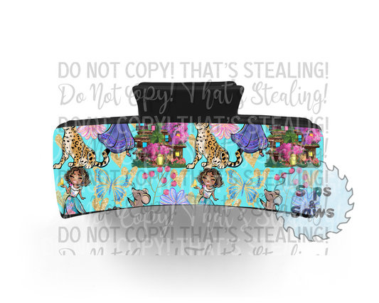 Encanto Blue Sublimation Hair Clip