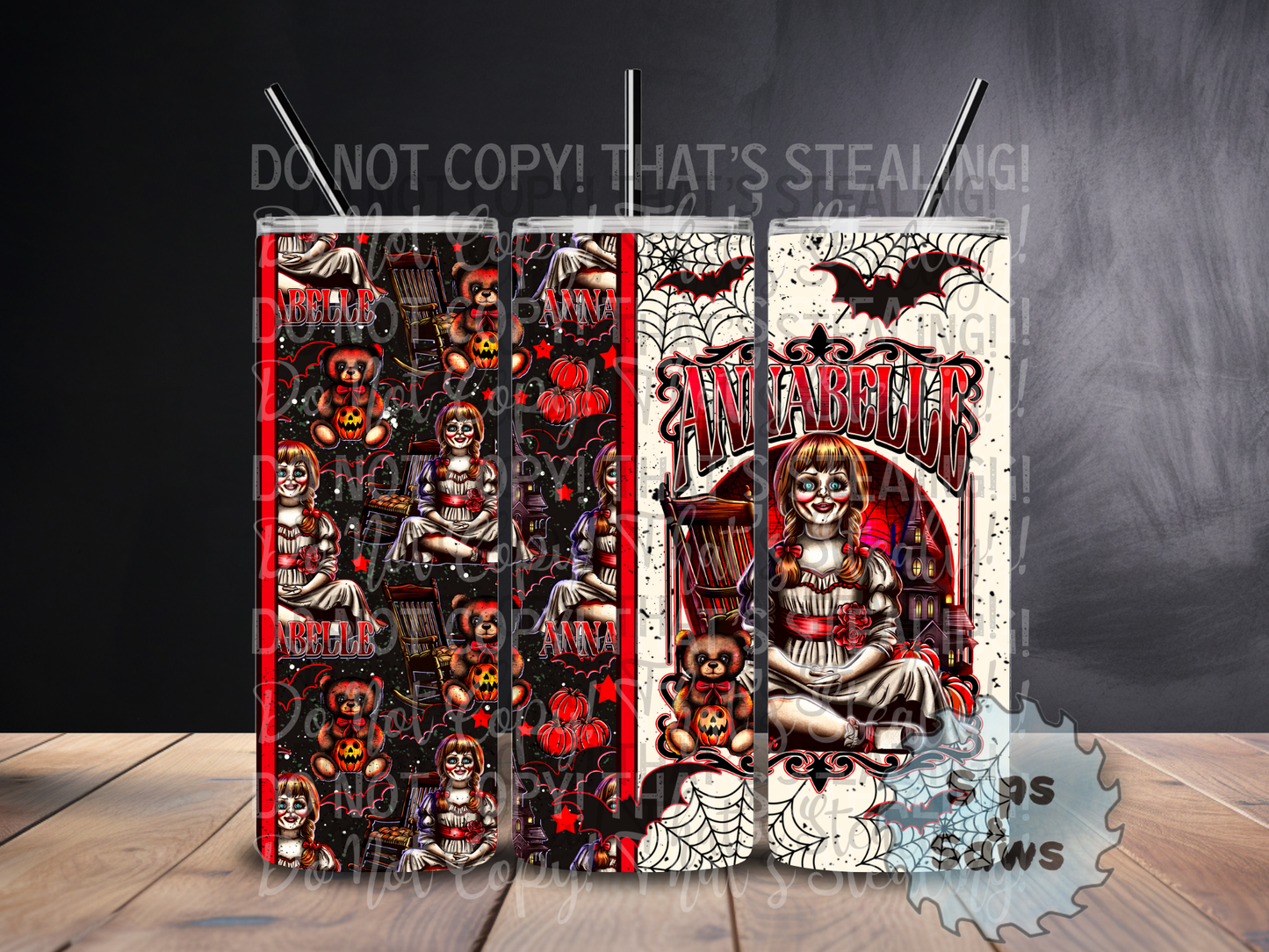 20oz Possessed Doll Sublimation Tumbler