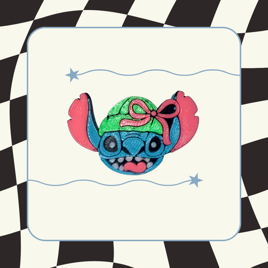 Blue Alien Straw Topper