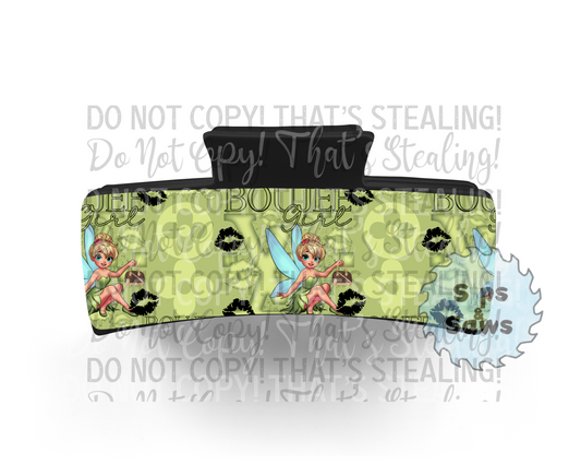 Green Fairy Sublimation Hair Clip