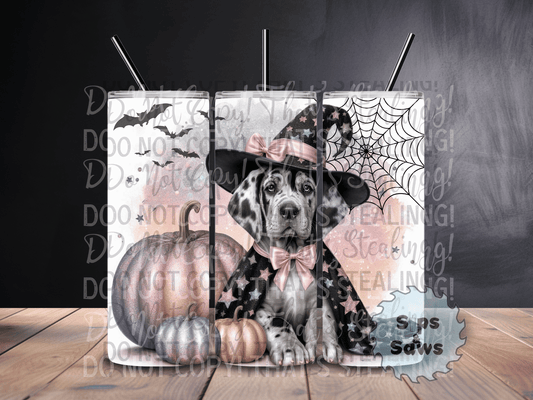 20oz Halloween Great Dane Tumbler
