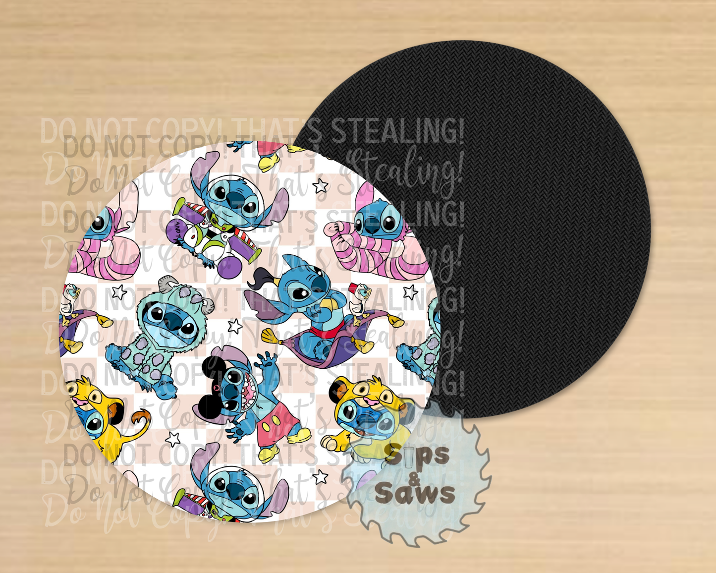 Blue Alien Sublimation Coaster