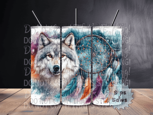 20oz Wolf Tumbler