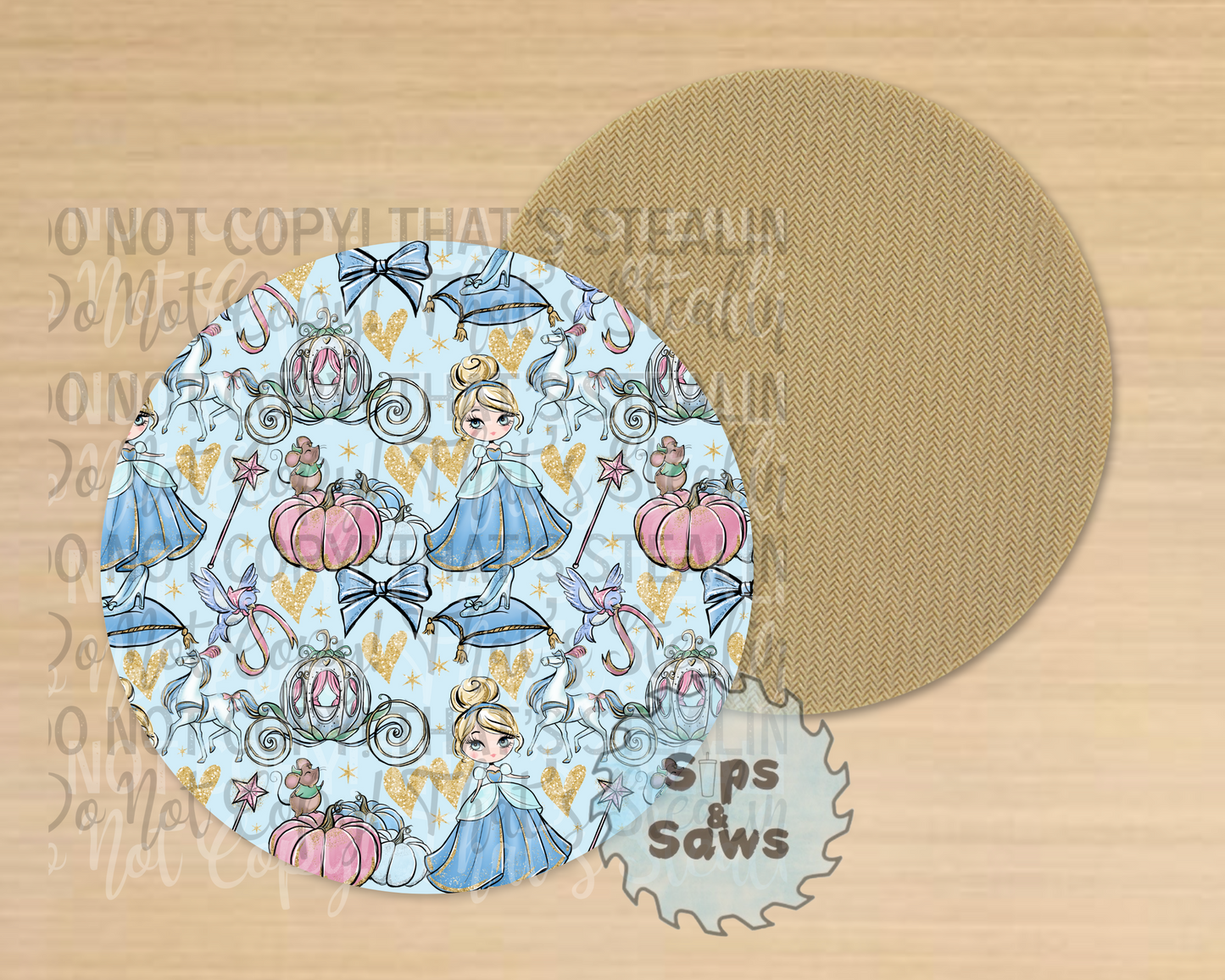 The Glass Slipper Sublimation Coaster