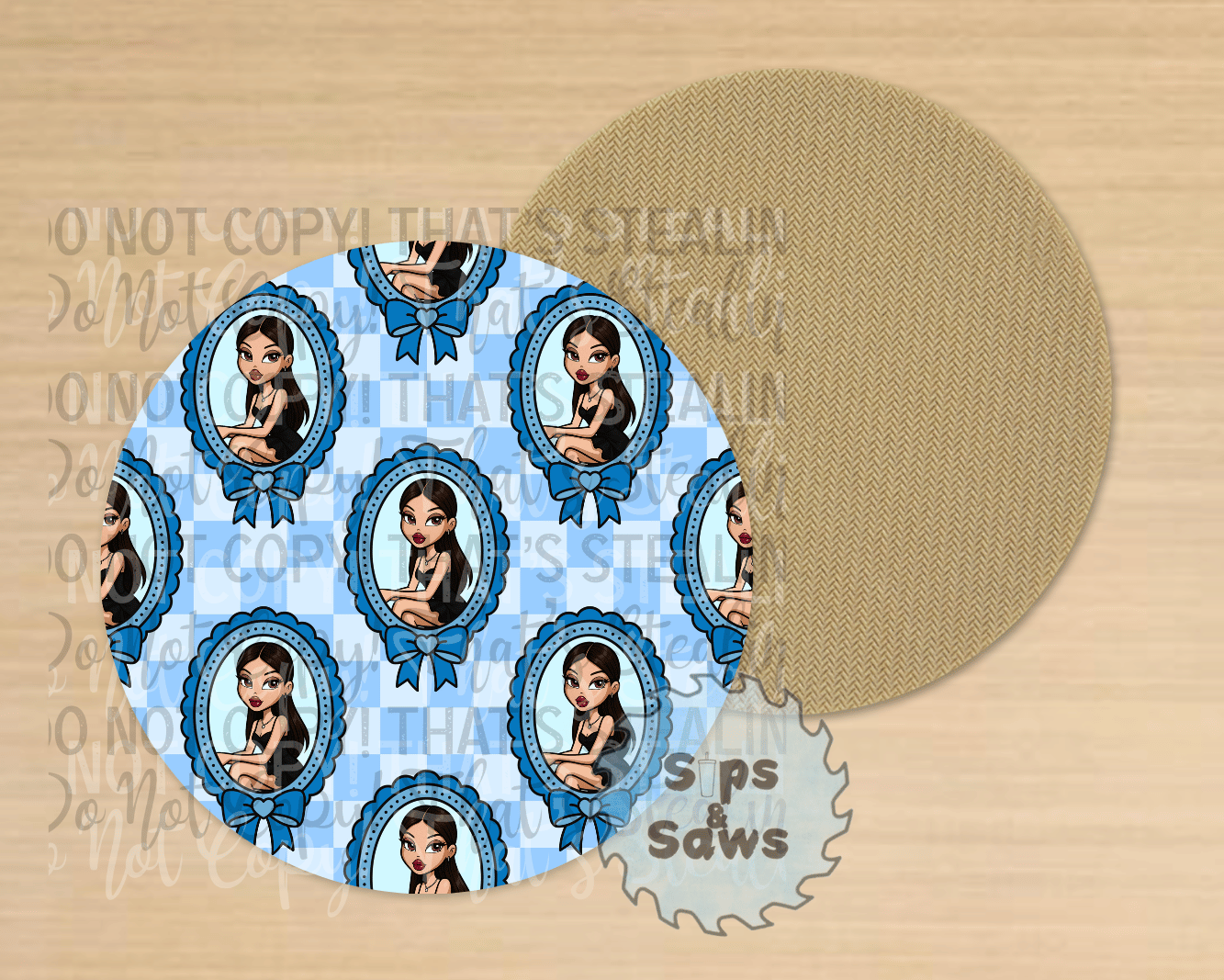 Bratz Blue Sublimation Coaster