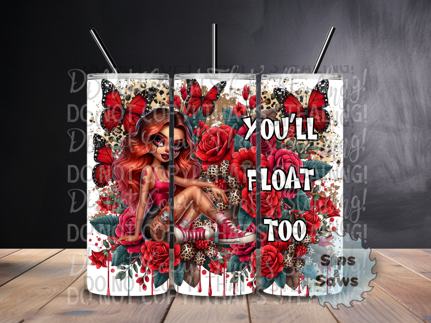 20oz You'll Float Too Tumbler