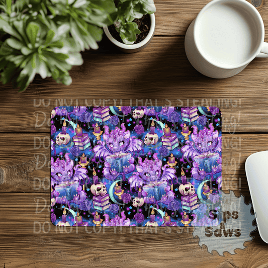 Purple Dragon Sublimation Mouse Pad