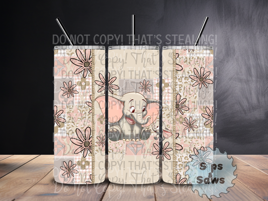 20oz Elephant Sublimation Tumbler