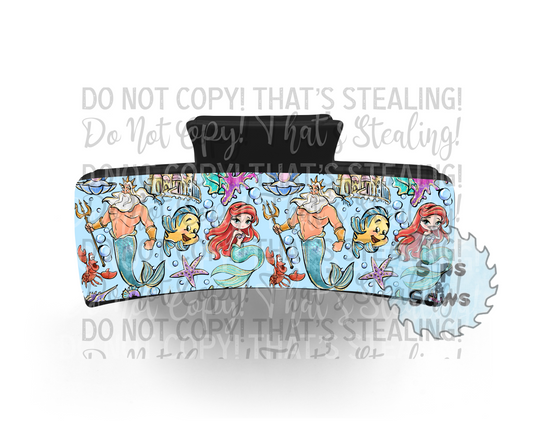 Mermaid Sublimation Hair Clip