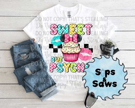 Sweet By Psycho Girl Mouse DTF