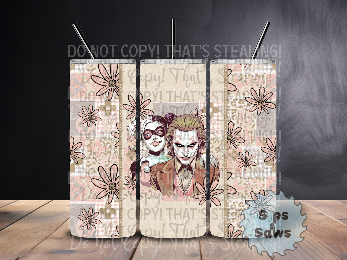 20oz Joker & Harley Sublimation Tumbler