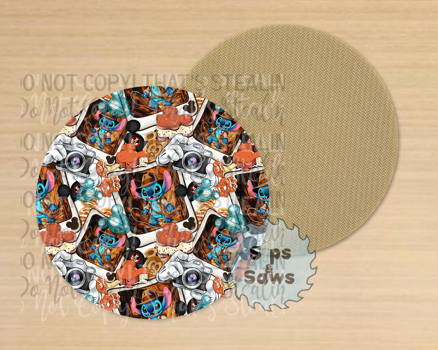 Blue Alien Sublimation Coaster