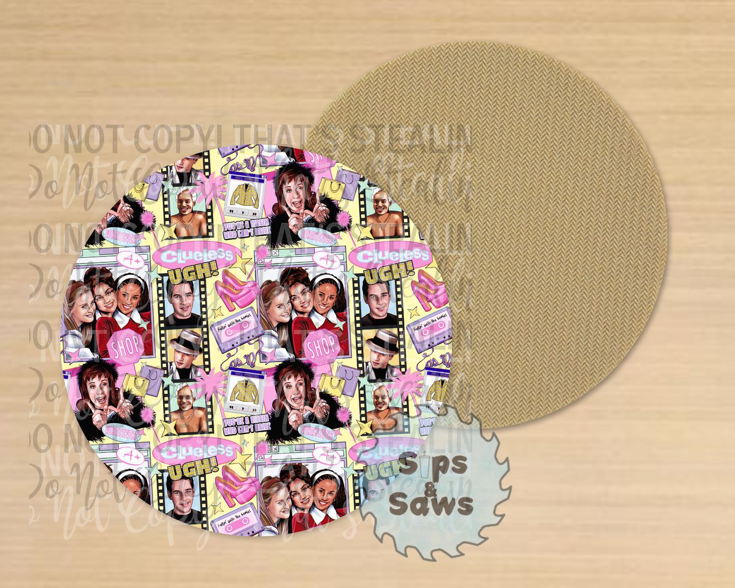 Clueless Sublimation Coaster
