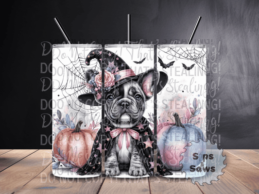 20oz Halloween Frenchie Tumbler