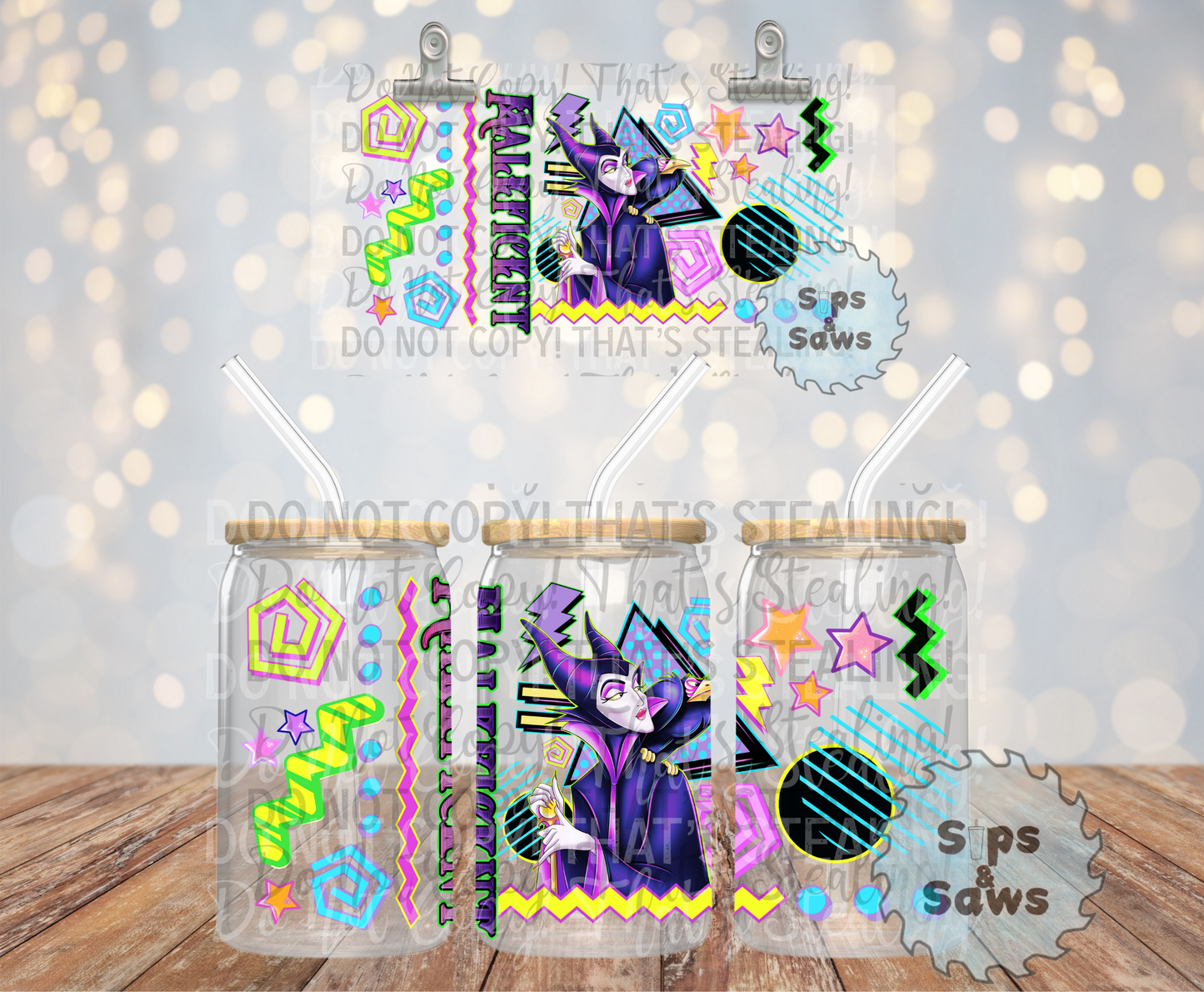 16oz Maleficent Wrap