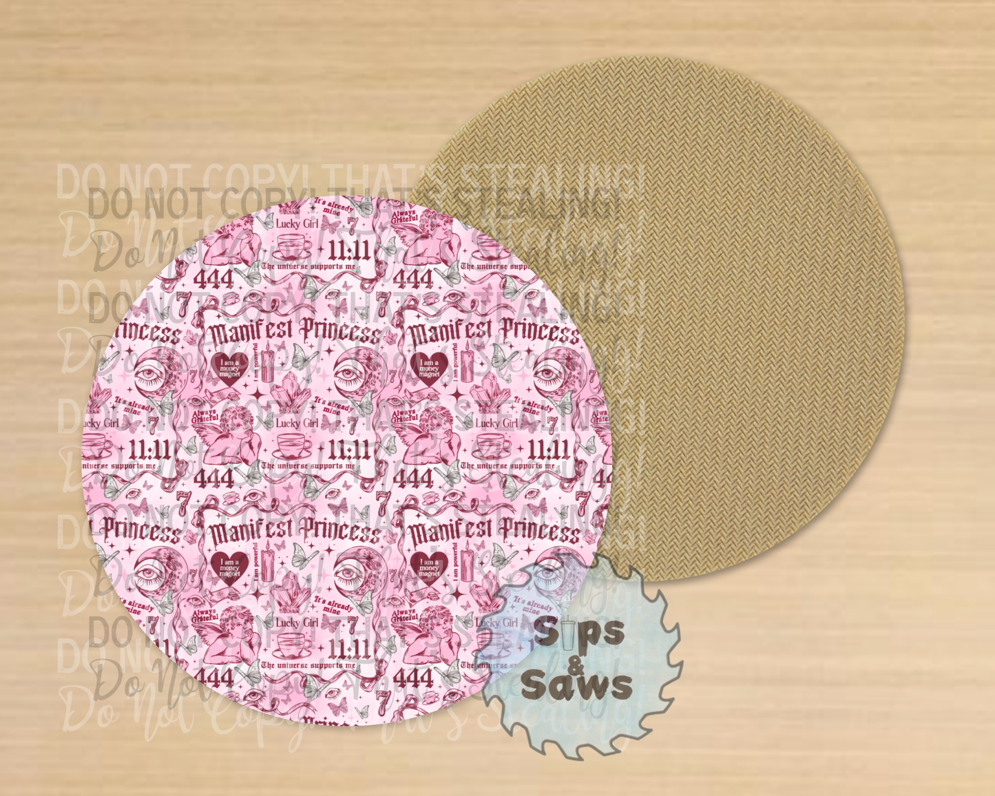 Manifest Princess Sublimation Coaster