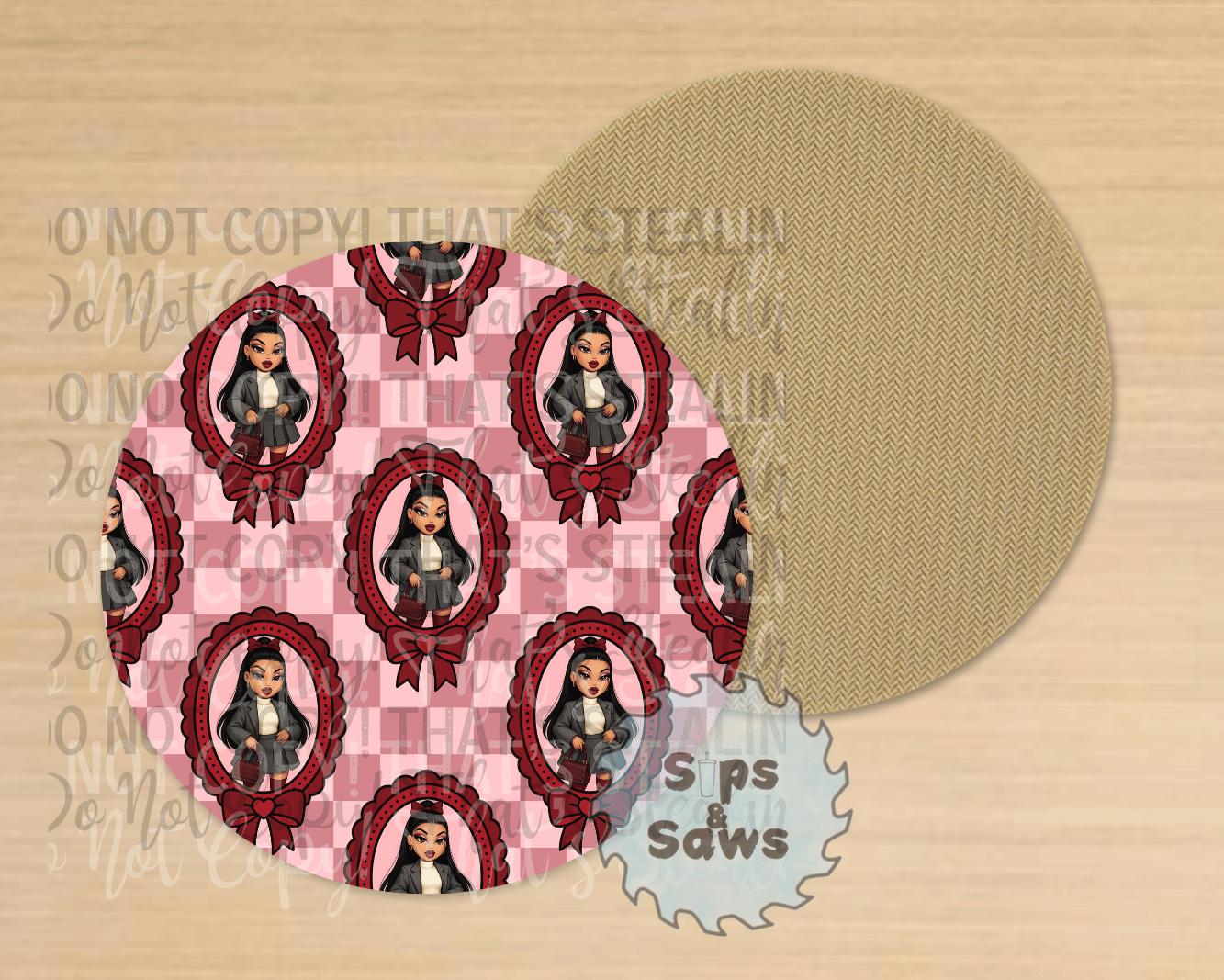 Bratz Red Sublimation Coaster