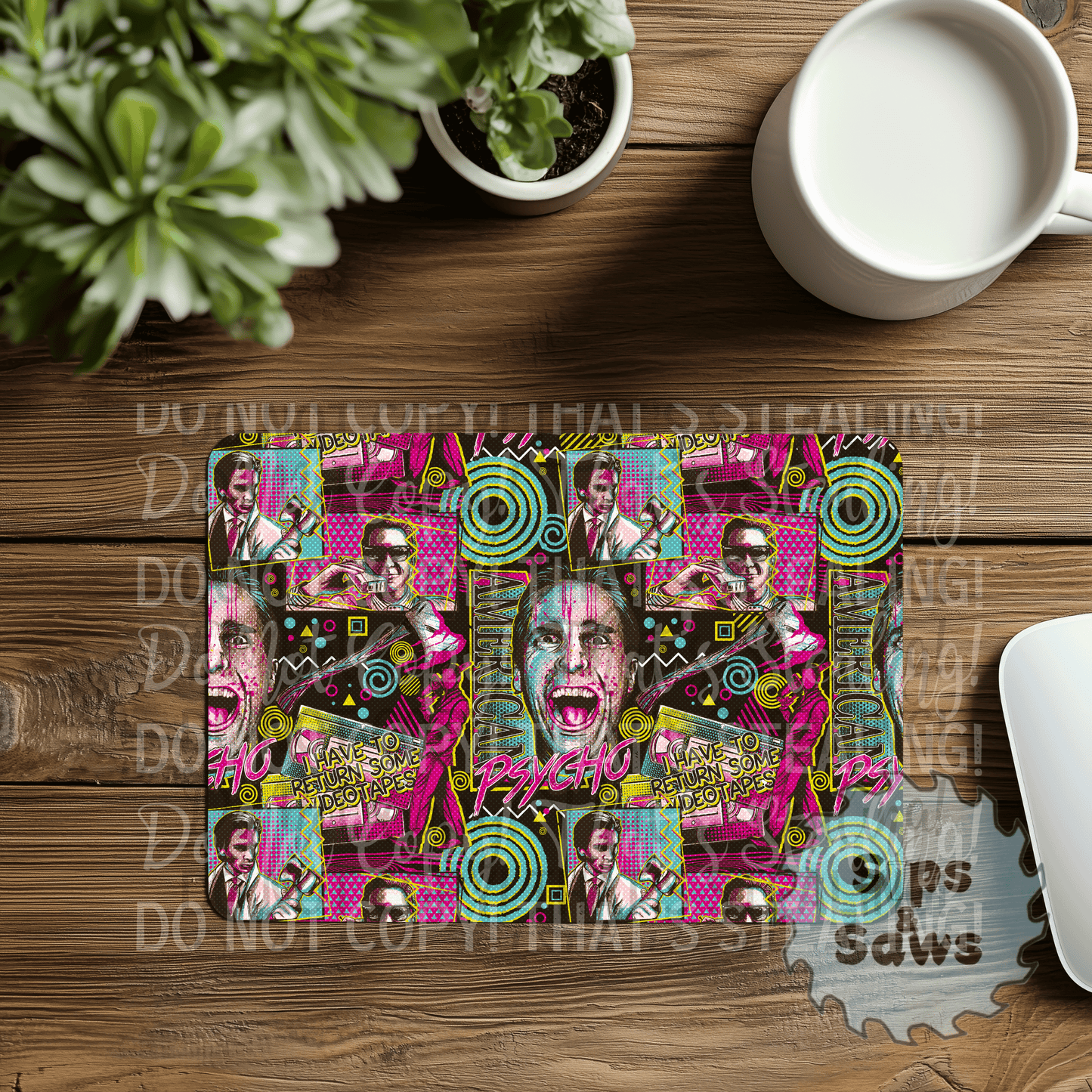 American Psycho Sublimation Mouse Pad