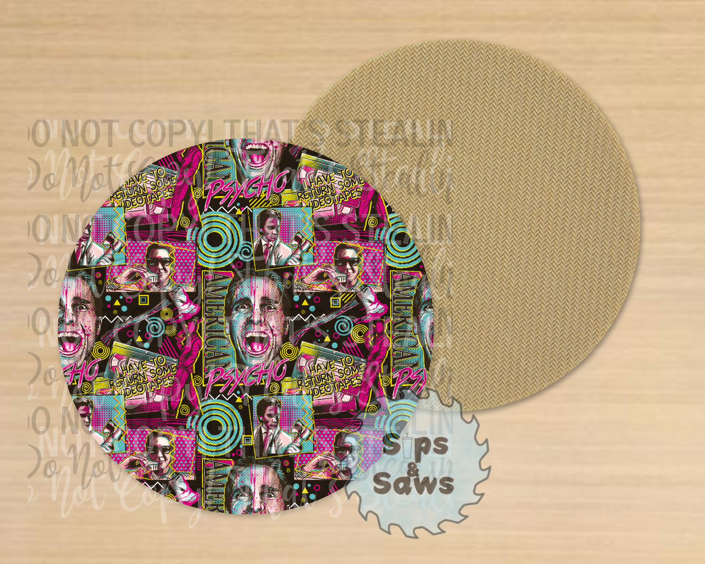 American Psyco Sublimation Coaster
