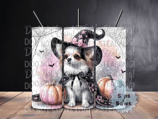 20oz Halloween Chihuahua Tumbler