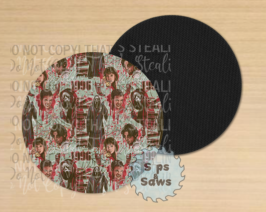 Scream Sublimation Coaster