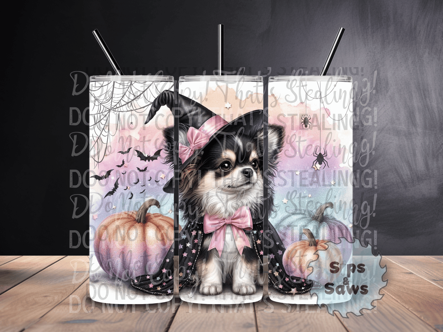 20oz Halloween Chihuahua Tumbler