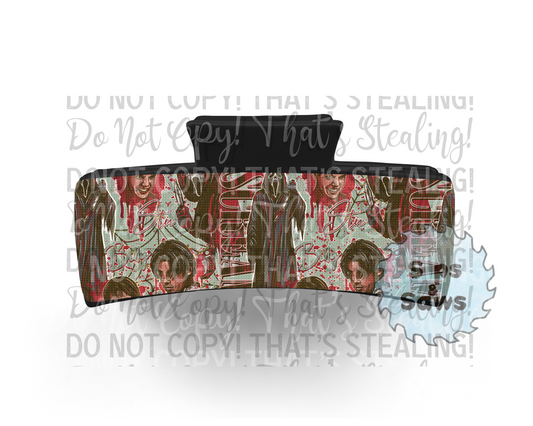 Scream Sublimation Hair Clip