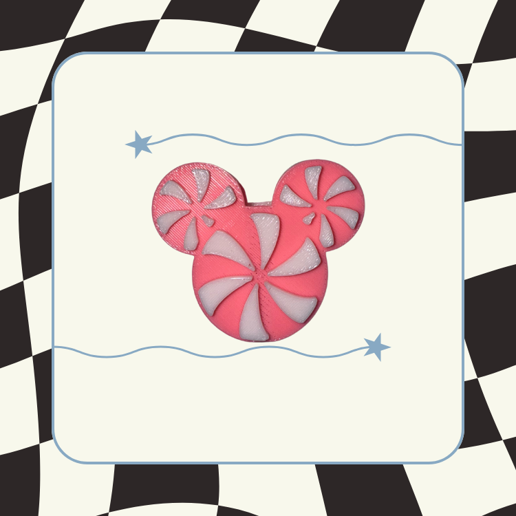 Pink Candy Straw Topper