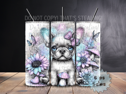 20oz Frenchie Sublimation Tumbler