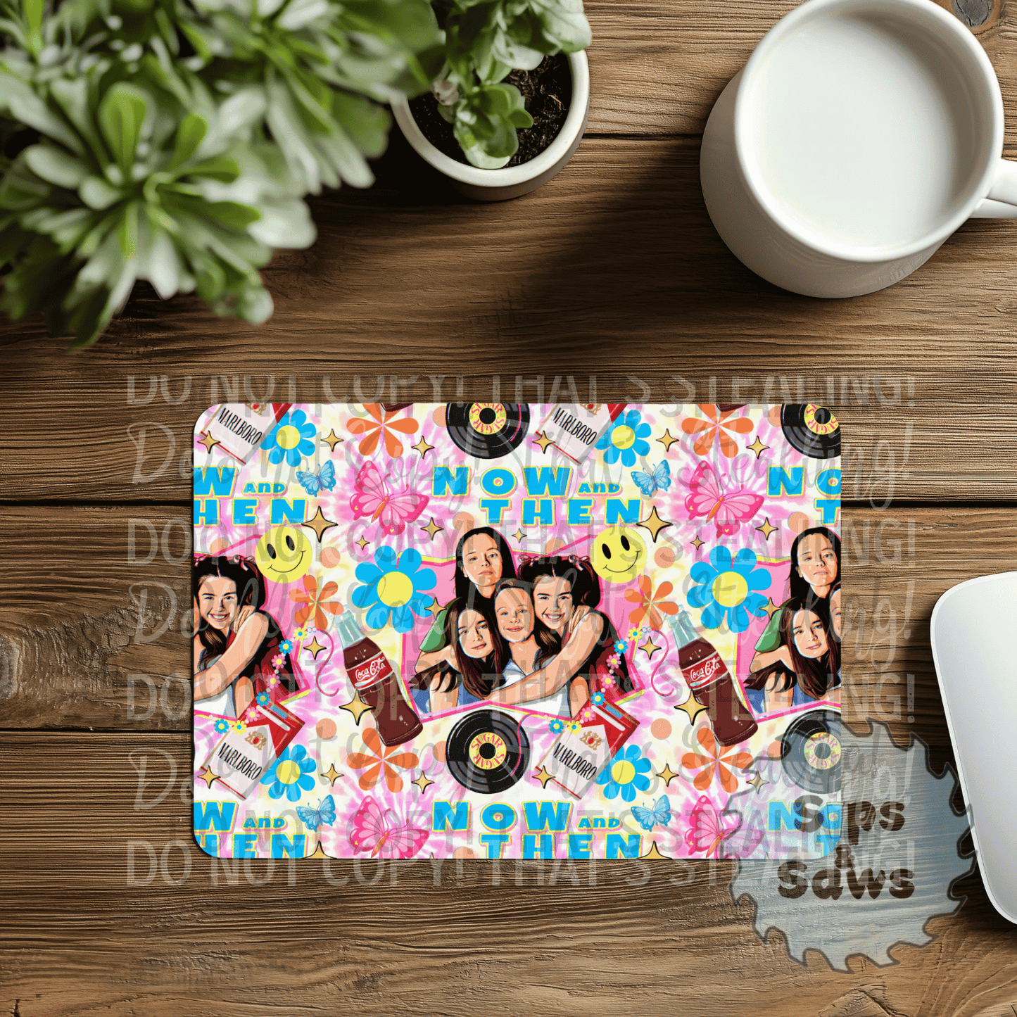 Now & Then Sublimation Mouse Pad